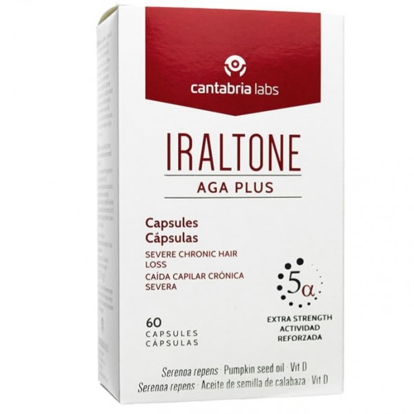 Iraltone Aga Plus 60 Cápsulas Anticaída Capilar Crónica