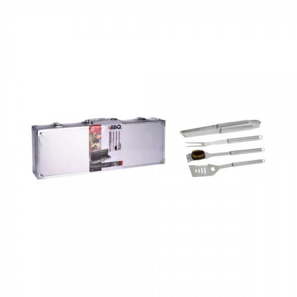 Conjunto de 4 utensilios para barbacoa